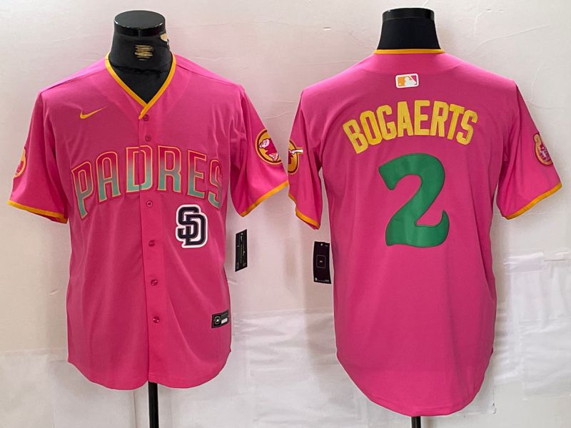 Men San Diego Padres #2 Bogaerts Pink Jointly 2024 Nike MLB Jersey style 10->san diego padres->MLB Jersey